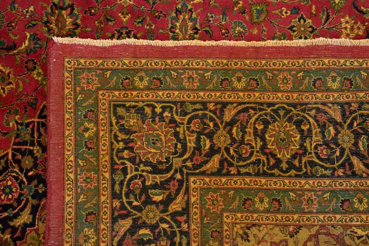 9' 11 x 12' 11 Hand Knotted Kashmar Persian Wool Rug