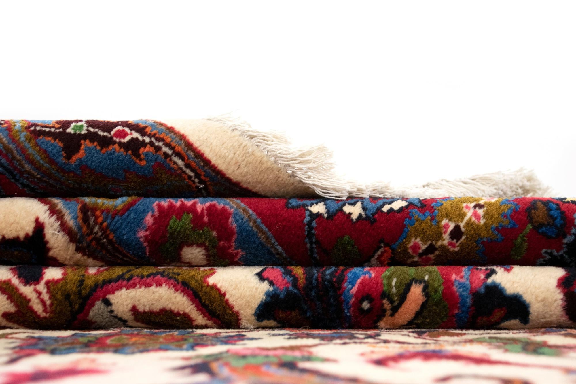 9' 11 x 12' 8 Hand Knotted Kashmar Persian Wool Rug