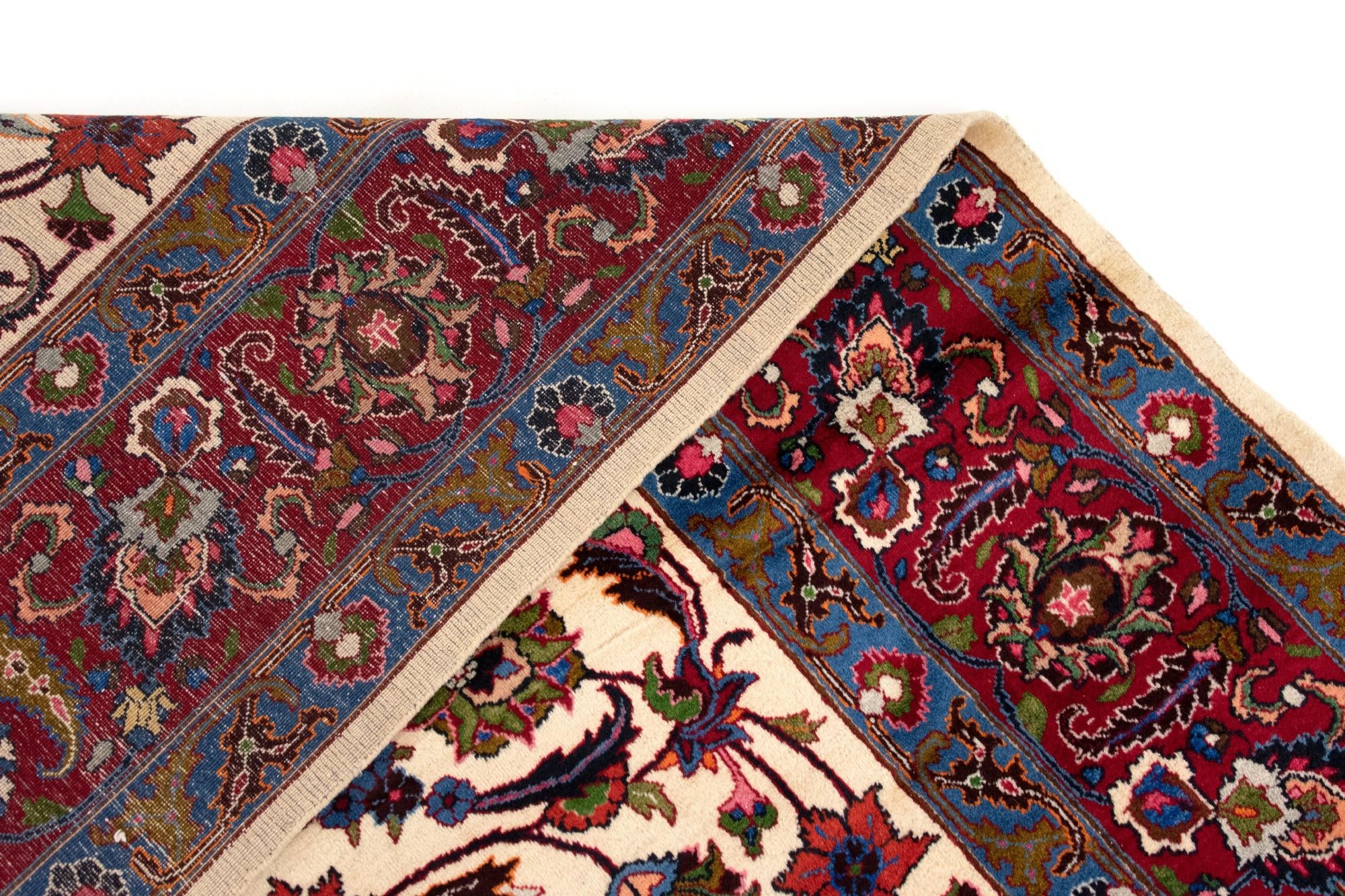 9' 11 x 12' 8 Hand Knotted Kashmar Persian Wool Rug