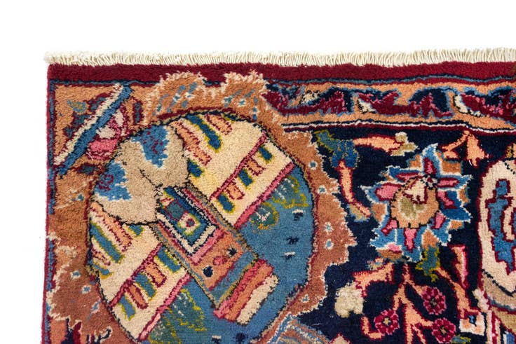 Detail image of 9' 9 x 12' 6 Hand Knotted Kashmar Persian Wool Rug