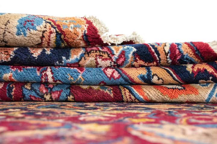 9' 9 x 12' 6 Hand Knotted Kashmar Persian Wool Rug