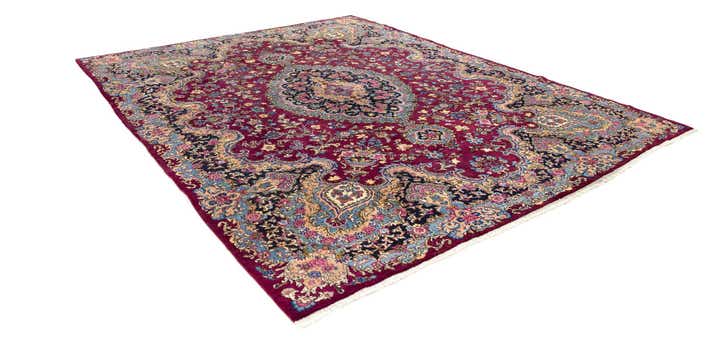 9' 10 x 12' 8 Hand Knotted Kashmar Persian Wool Rug