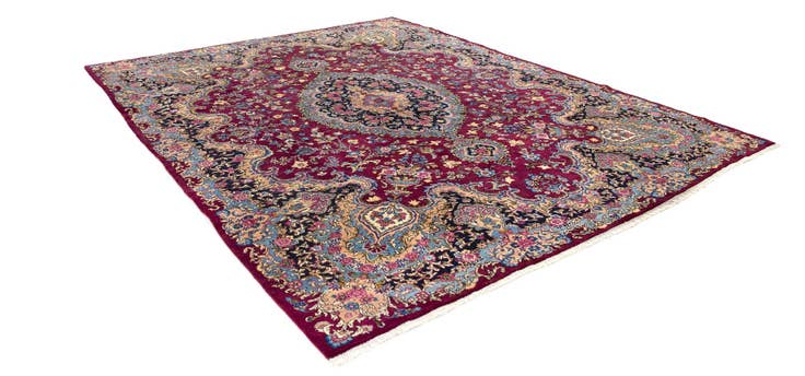 Detail image of 9' 10 x 12' 8 Hand Knotted Kashmar Persian Wool Rug