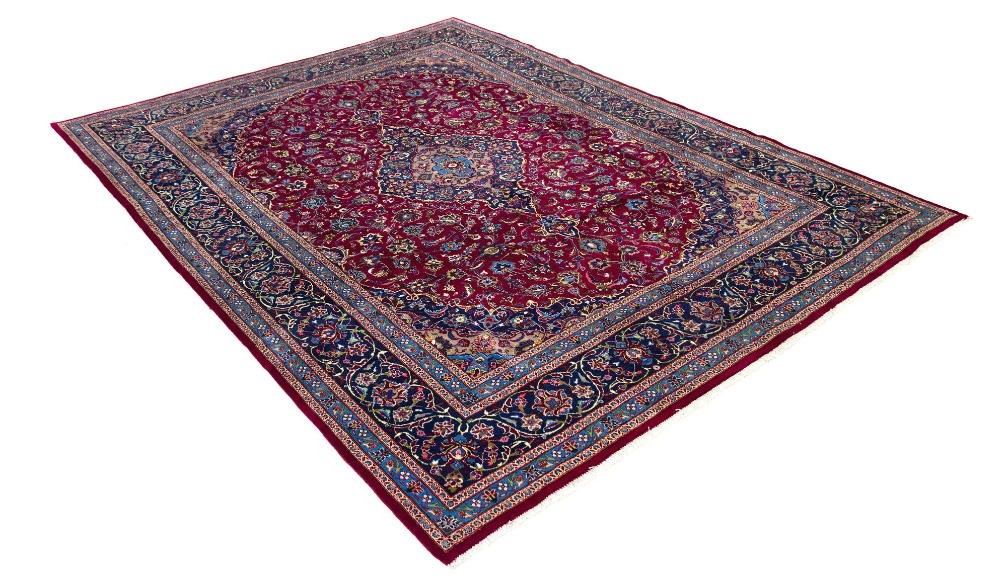 9' 11 x 13' 2 Hand Knotted Kashmar Persian Wool Rug