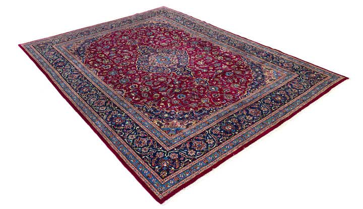 9' 11 x 13' 2 Hand Knotted Kashmar Persian Wool Rug
