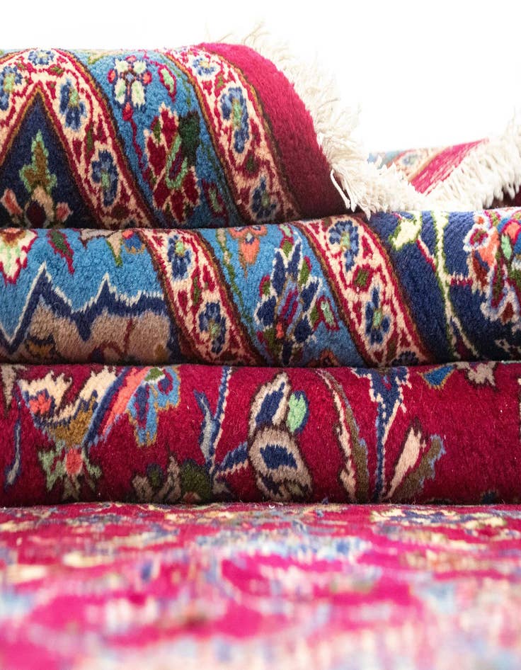Detail image of 9' 11 x 13' 2  Hand Knotted Kashmar Persian Wool Rug