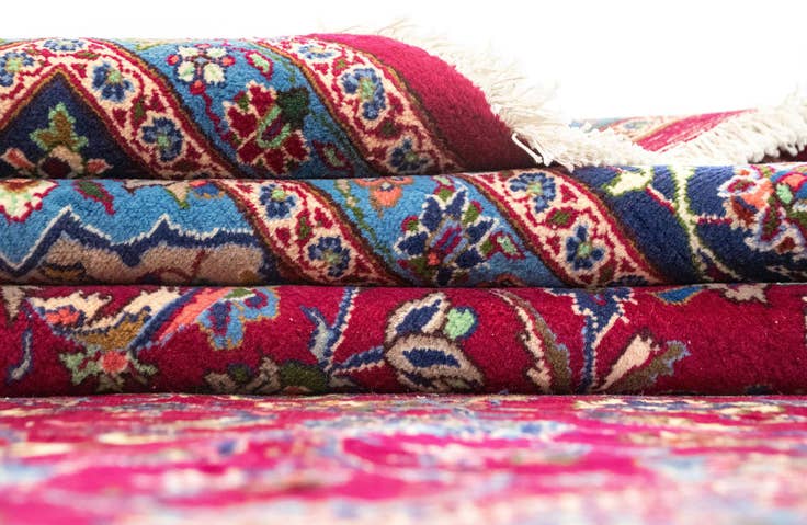 Detail image of 9' 11 x 13' 2 Hand Knotted Kashmar Persian Wool Rug