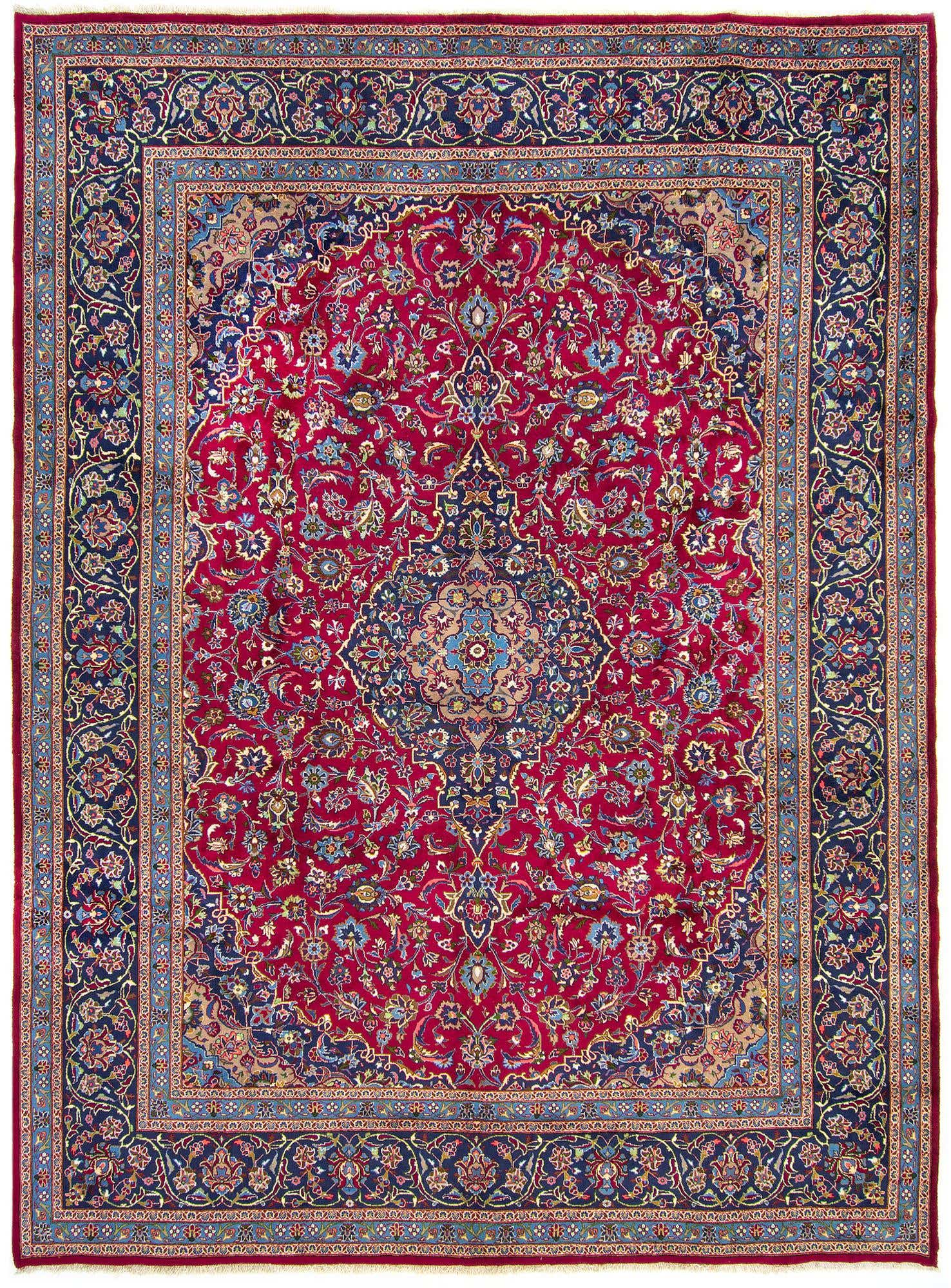 9' 11 x 13' 2 Hand Knotted Kashmar Persian Wool Rug