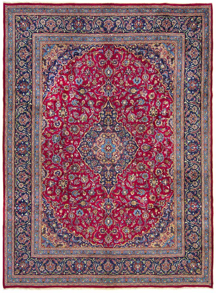 9' 11 x 13' 2 Hand Knotted Kashmar Persian Wool Rug