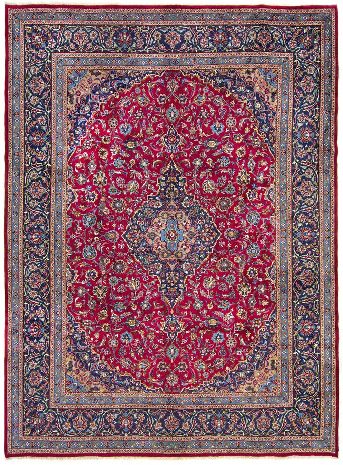 Detail image of 9' 11 x 13' 2 Hand Knotted Kashmar Persian Wool Rug