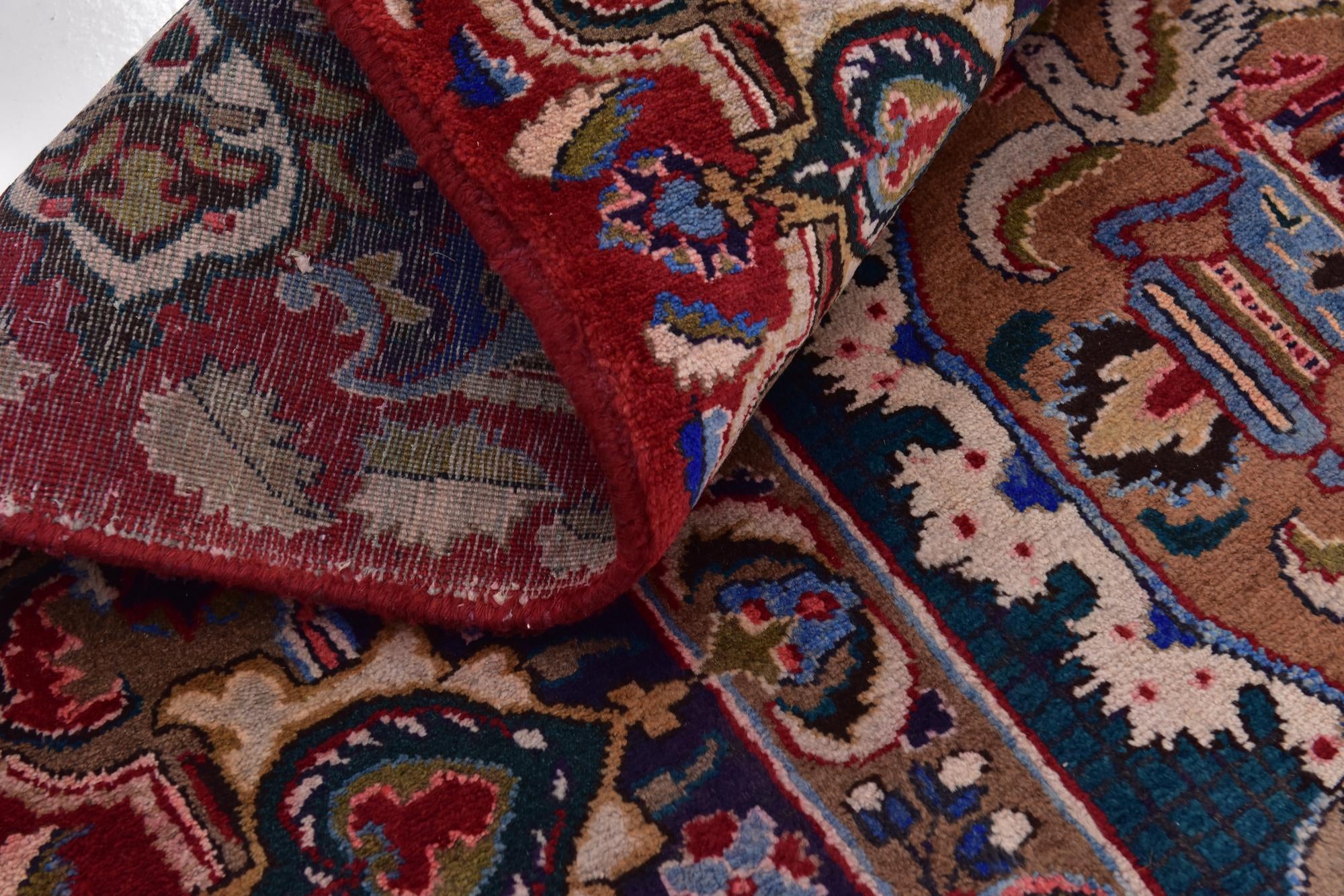 10' x 12' 5 Hand Knotted Kashmar Persian Wool Rug