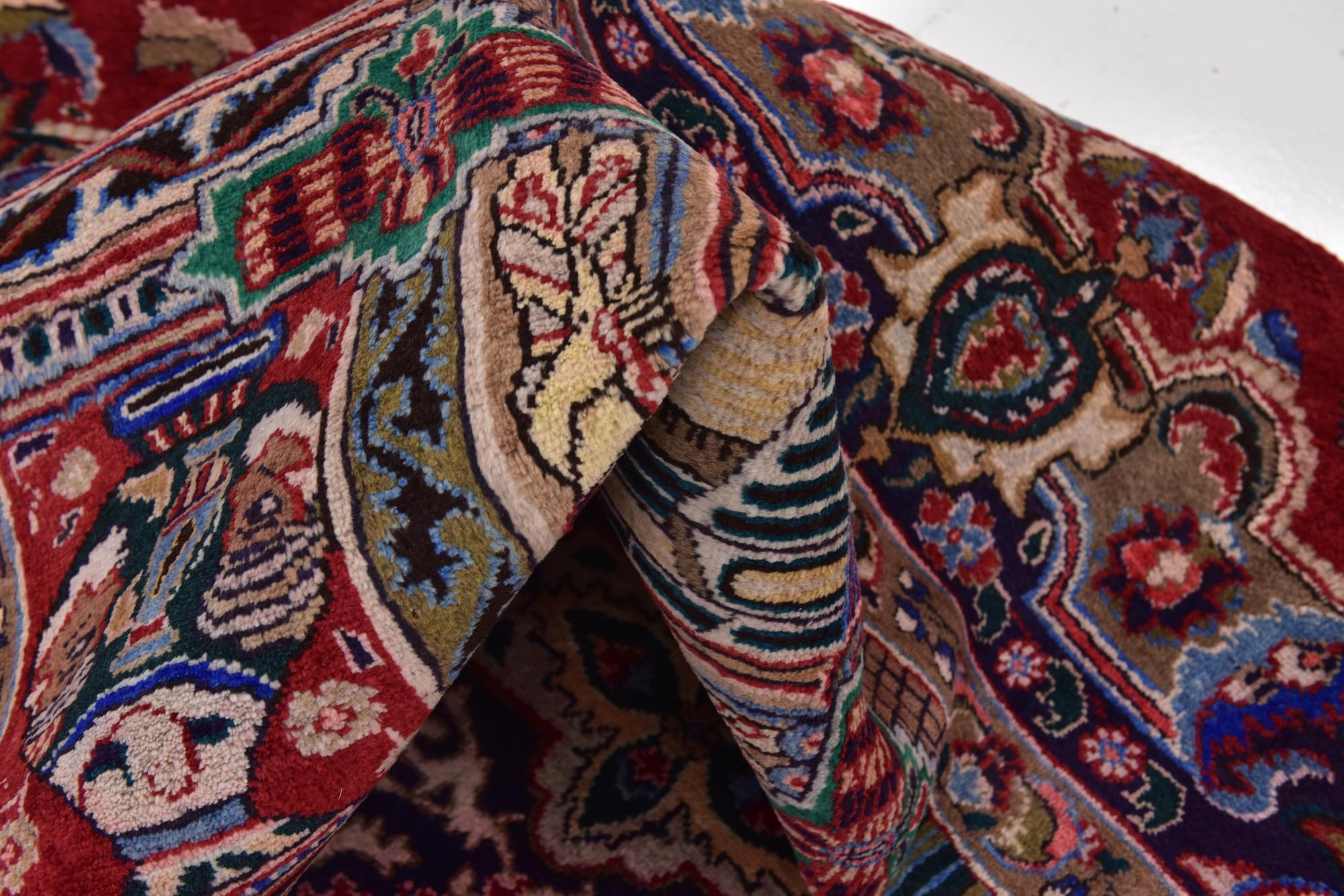 10' x 12' 5 Hand Knotted Kashmar Persian Wool Rug