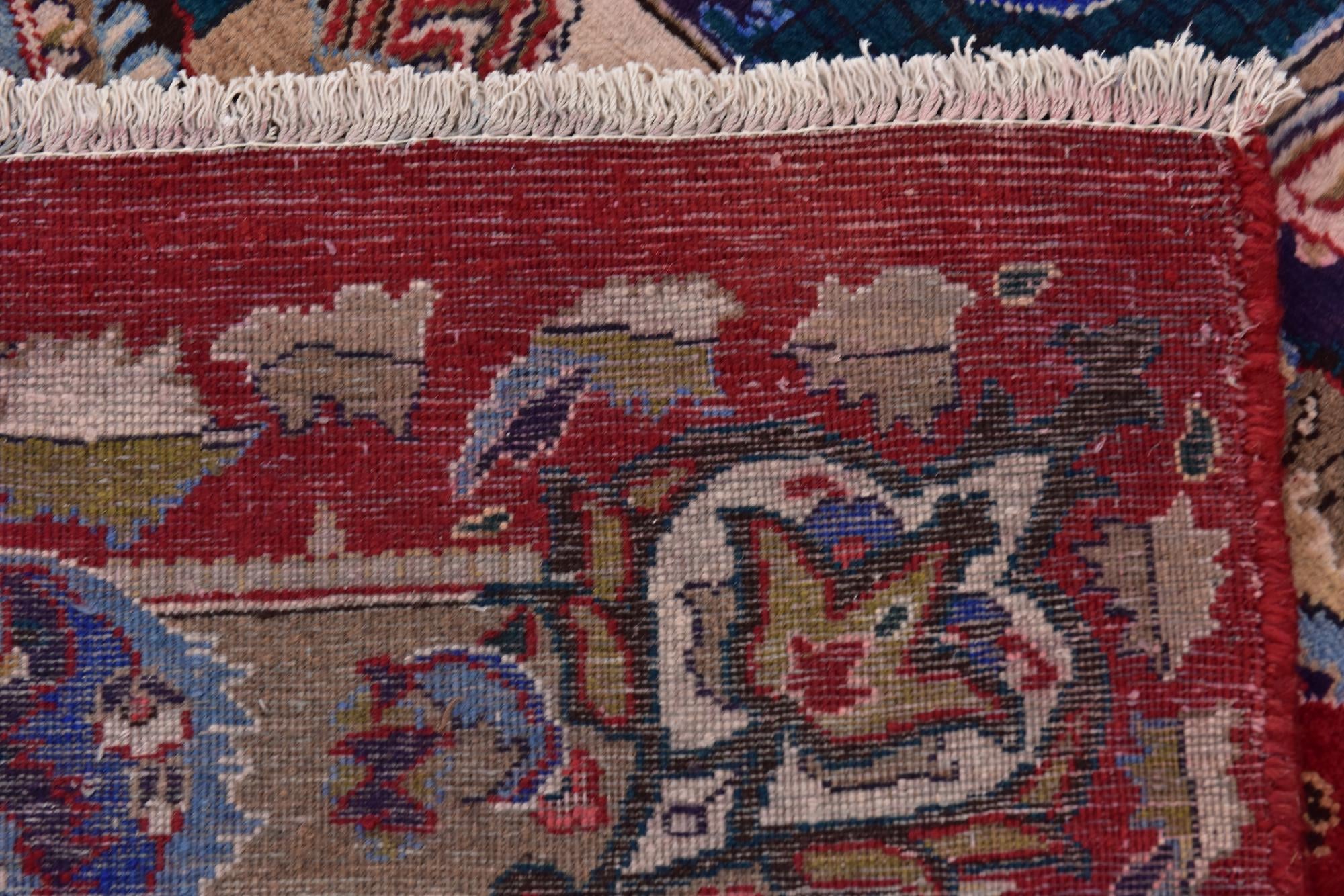 10' x 12' 5 Hand Knotted Kashmar Persian Wool Rug