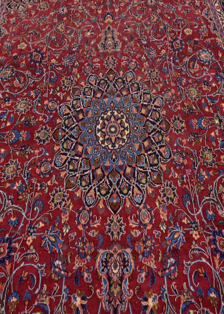 9' 8 x 12' 8 Hand Knotted Kashmar Persian Wool Rug