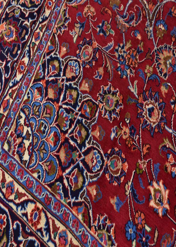 9' 8 x 12' 8 Hand Knotted Kashmar Persian Wool Rug