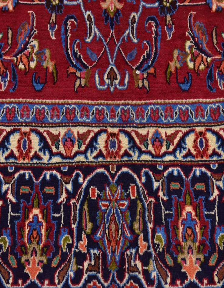 Detail image of 9' 8 x 12' 8 Hand Knotted Kashmar Persian Wool Rug