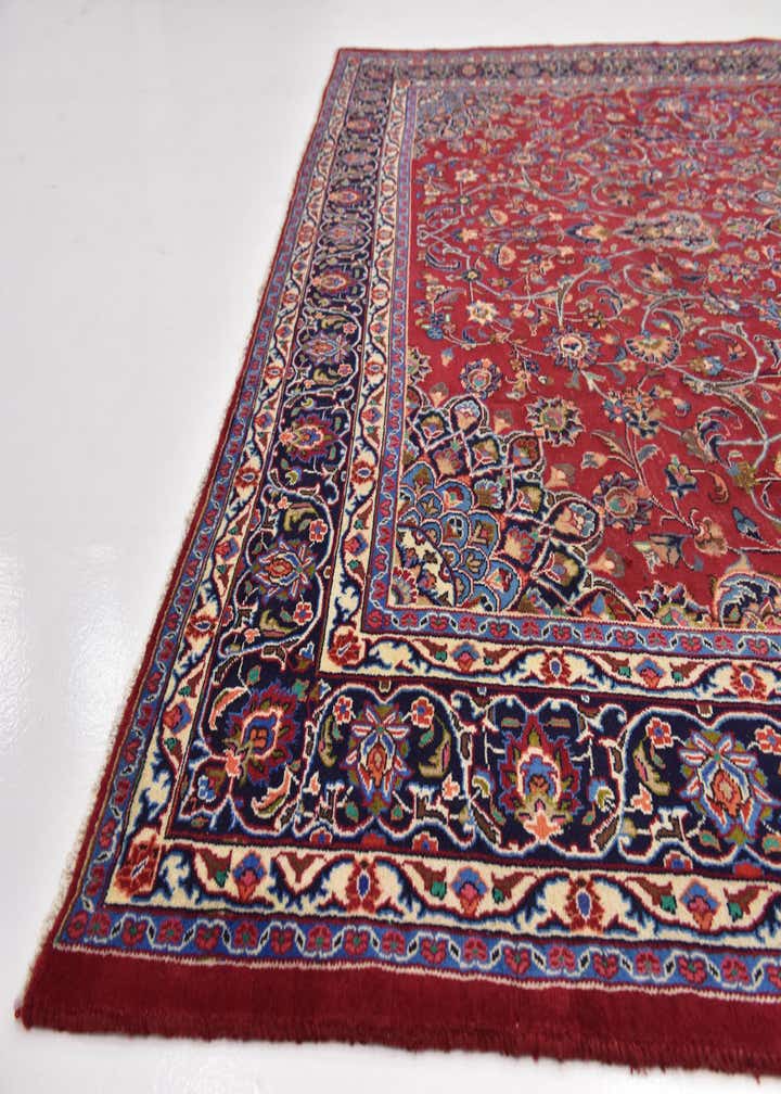 9' 8 x 12' 8 Hand Knotted Kashmar Persian Wool Rug