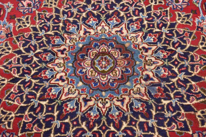 9' 3 x 12' 3 Hand Knotted Kashmar Persian Wool Rug