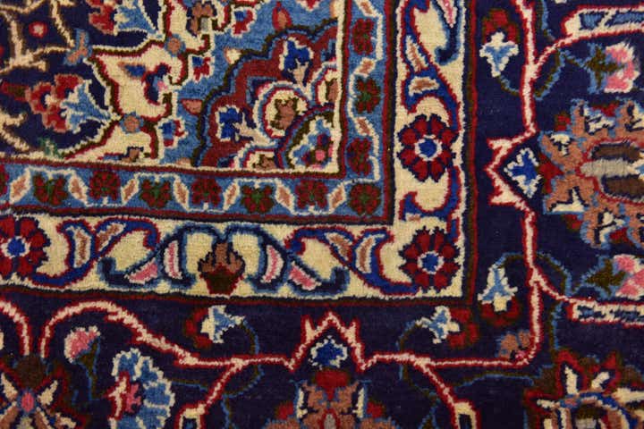 9' 3 x 12' 3 Hand Knotted Kashmar Persian Wool Rug