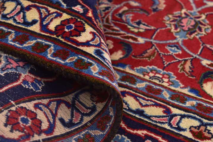 9' 3 x 12' 3 Hand Knotted Kashmar Persian Wool Rug