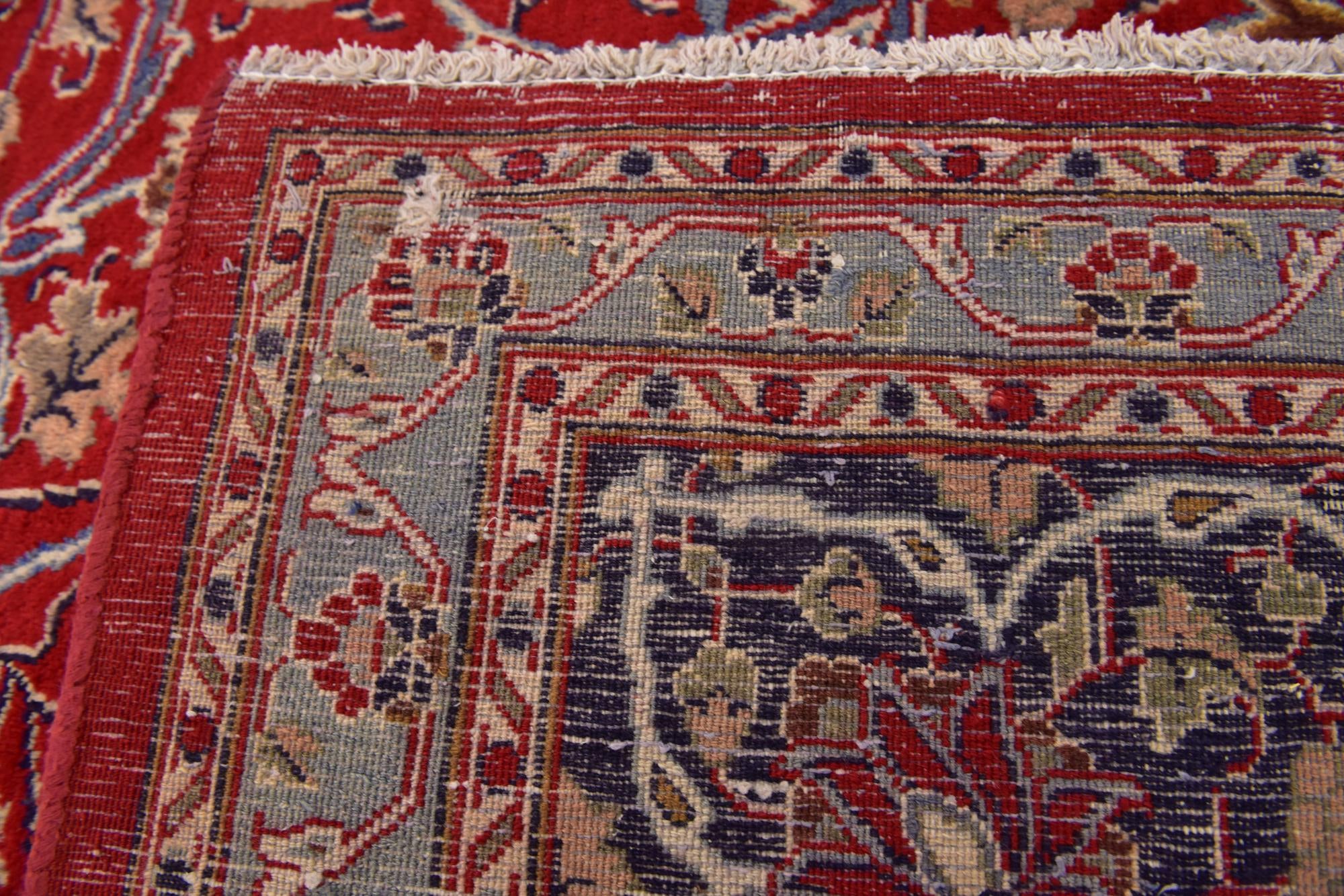 9' 10 x 12' 9 Hand Knotted Kashmar Persian Wool Rug