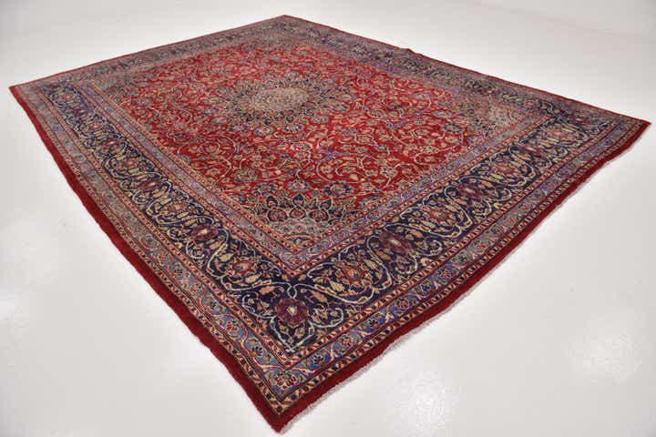 9' 10 x 12' 9 Hand Knotted Kashmar Persian Wool Rug