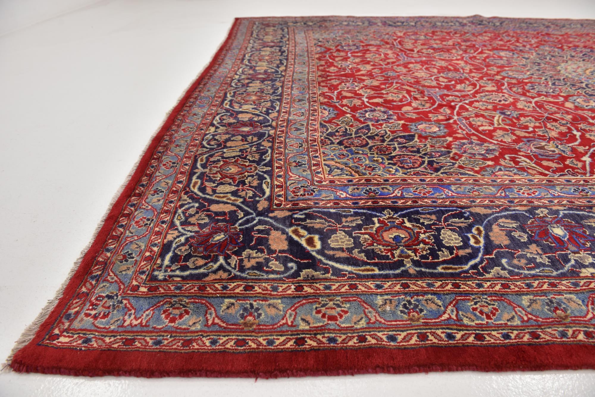 9' 10 x 12' 9 Hand Knotted Kashmar Persian Wool Rug