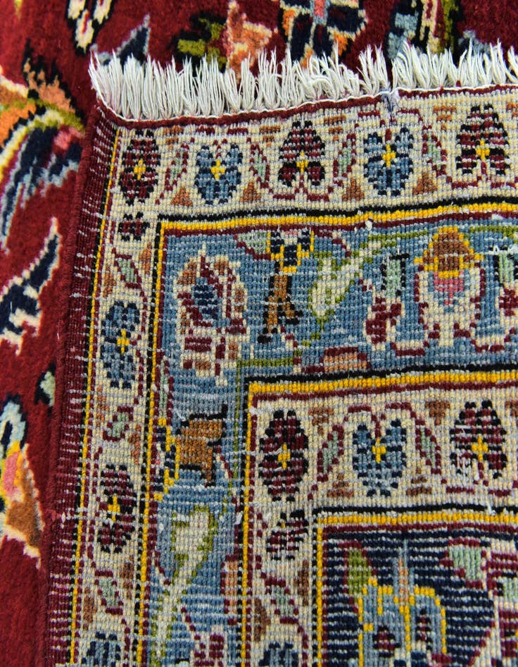 Detail image of 9' 8 x 13' 3 Hand Knotted Kashmar Persian Wool Rug