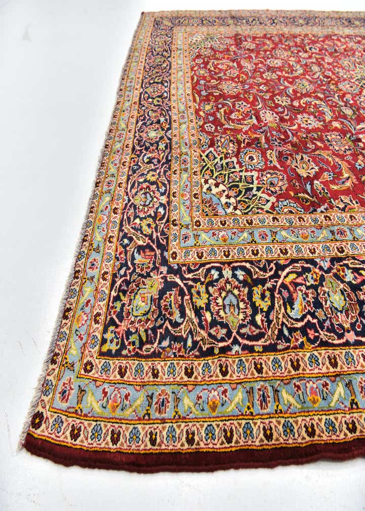 9' 8 x 13' 3 Hand Knotted Kashmar Persian Wool Rug