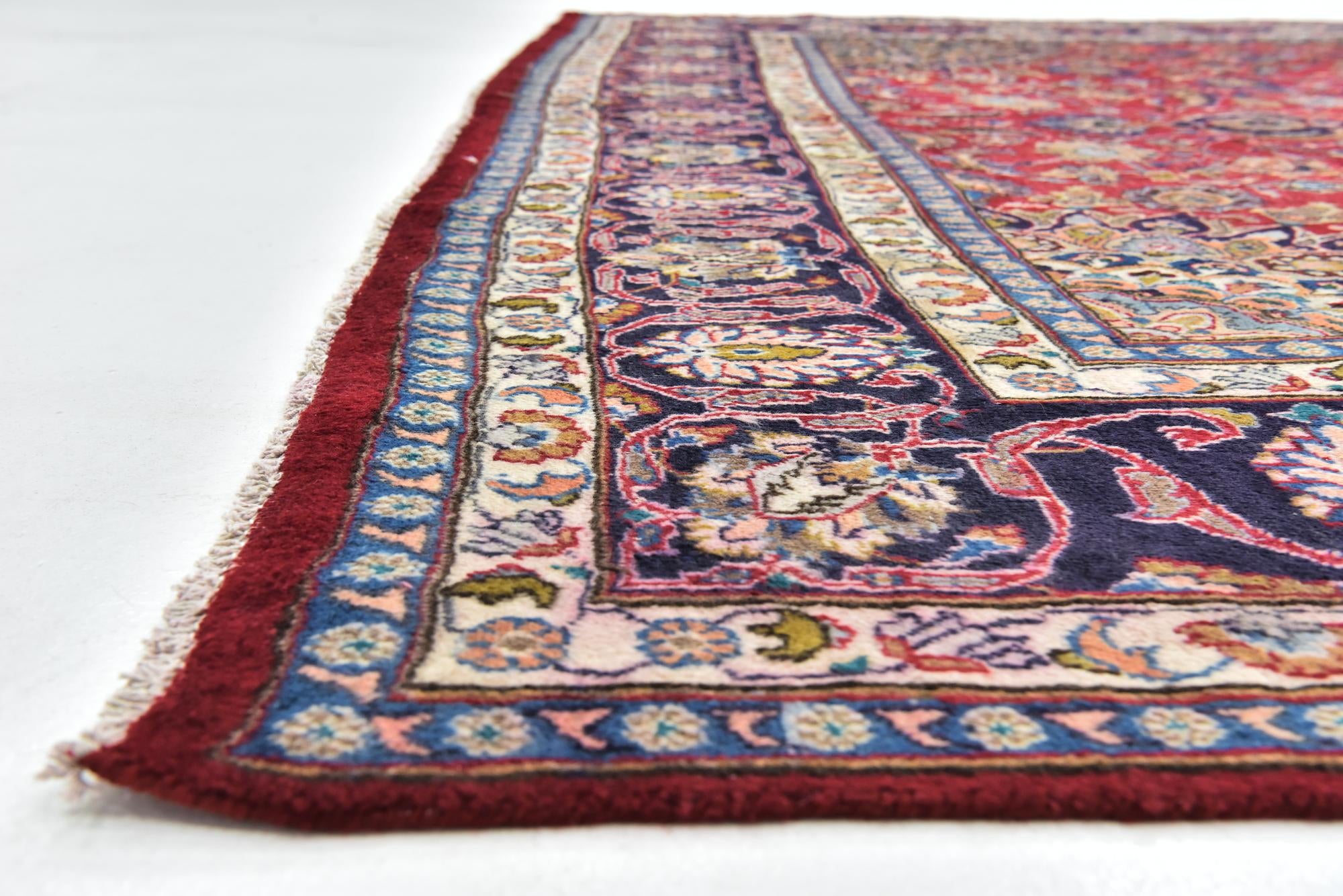 9' 6 x 12' 9 Hand Knotted Kashmar Persian Wool Rug