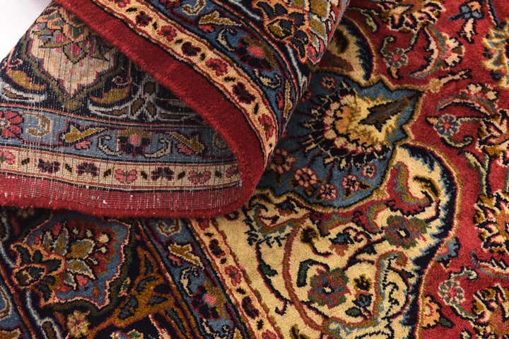 9' 8 x 12' 6 Hand Knotted Kashmar Persian Wool Rug