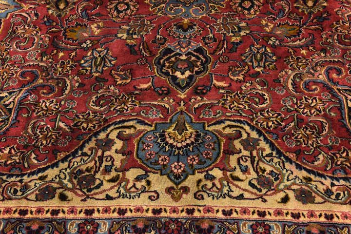 9' 8 x 12' 6 Hand Knotted Kashmar Persian Wool Rug