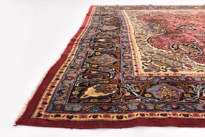 9' 8 x 12' 6 Hand Knotted Kashmar Persian Wool Rug