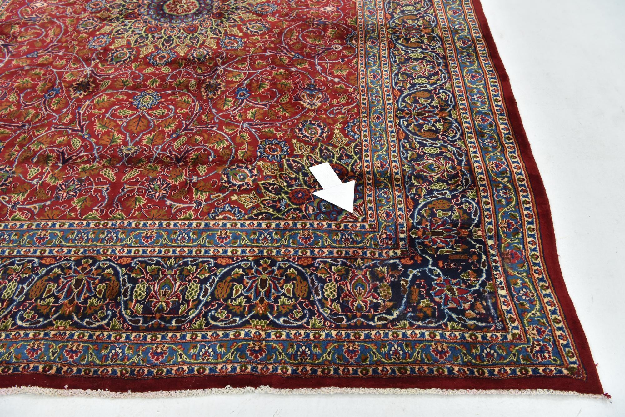 9' 9 x 12' 9 Hand Knotted Kashmar Persian Wool Rug