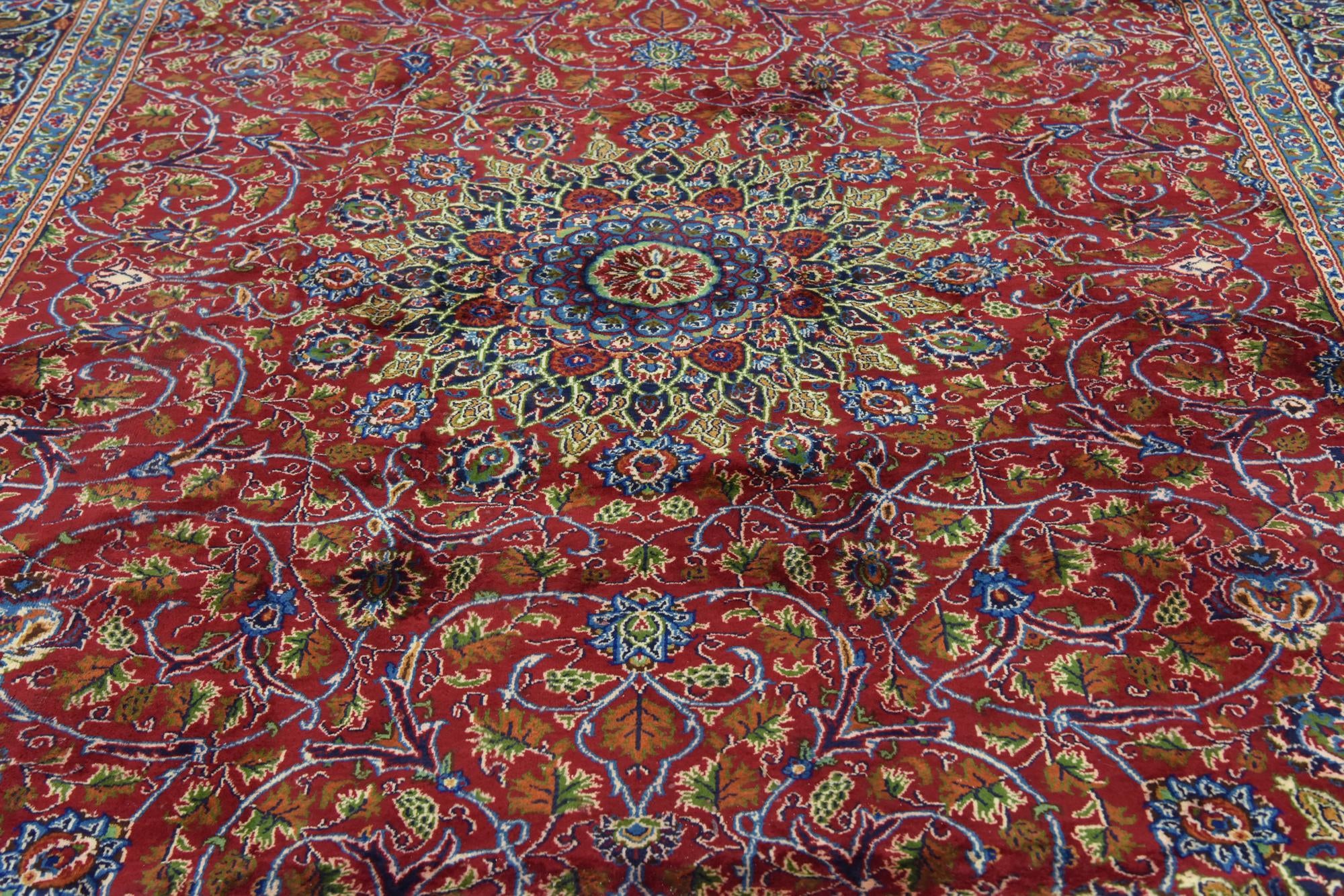 9' 9 x 12' 9 Hand Knotted Kashmar Persian Wool Rug