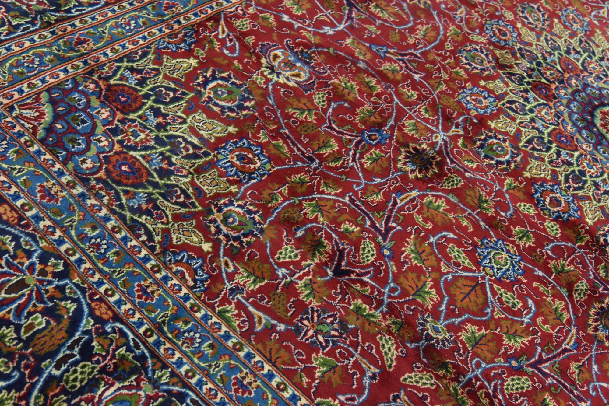 9' 9 x 12' 9 Hand Knotted Kashmar Persian Wool Rug