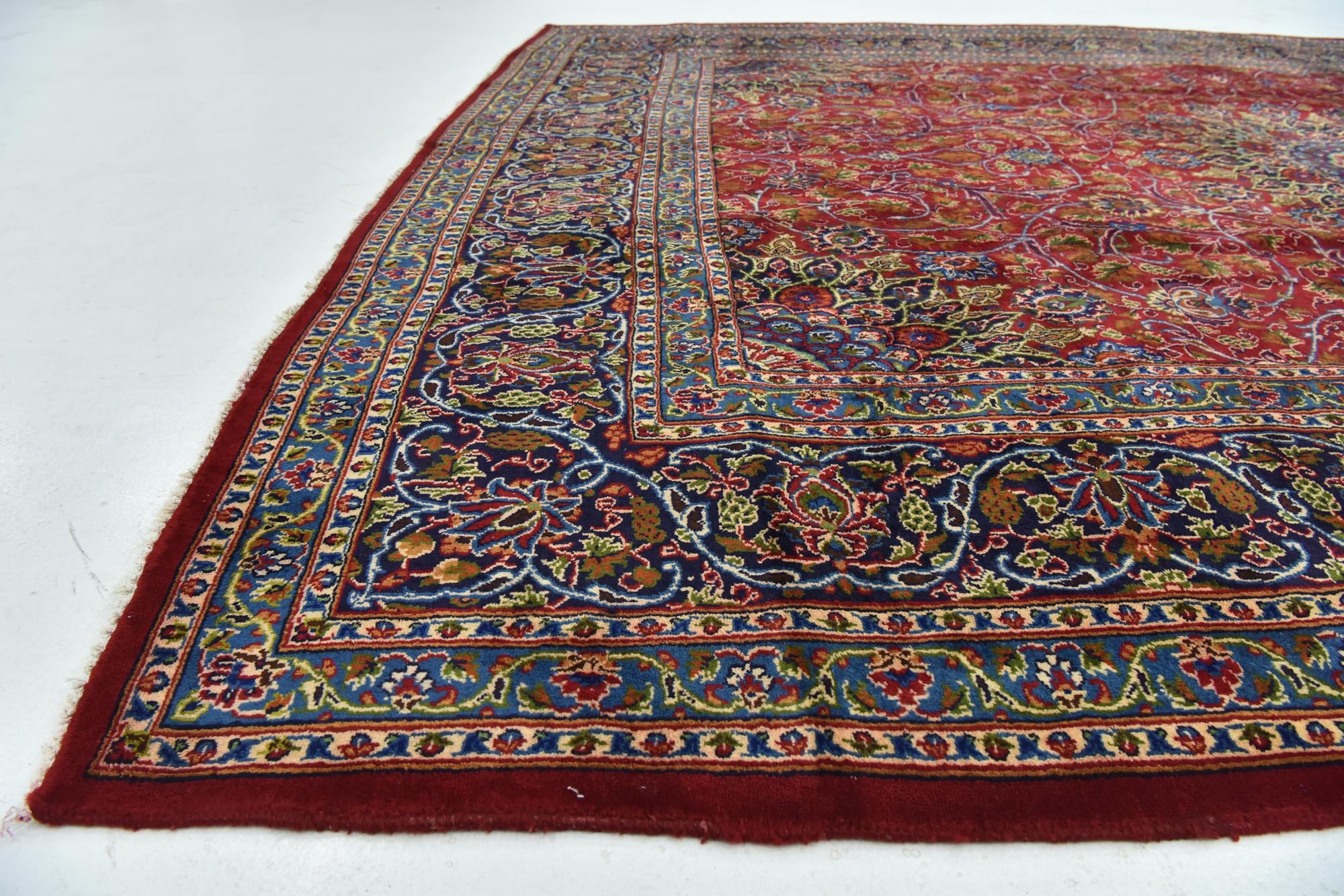 9' 9 x 12' 9 Hand Knotted Kashmar Persian Wool Rug