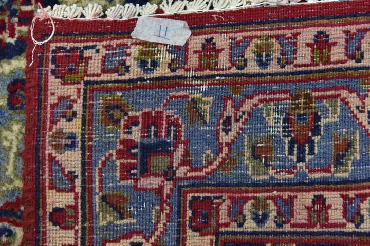 9' 3 x 12' 2 Hand Knotted Kashmar Persian Wool Rug