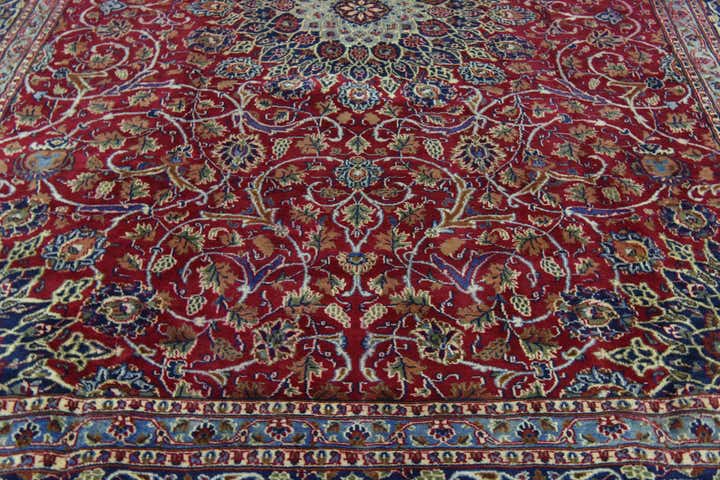 9' 3 x 12' 2 Hand Knotted Kashmar Persian Wool Rug