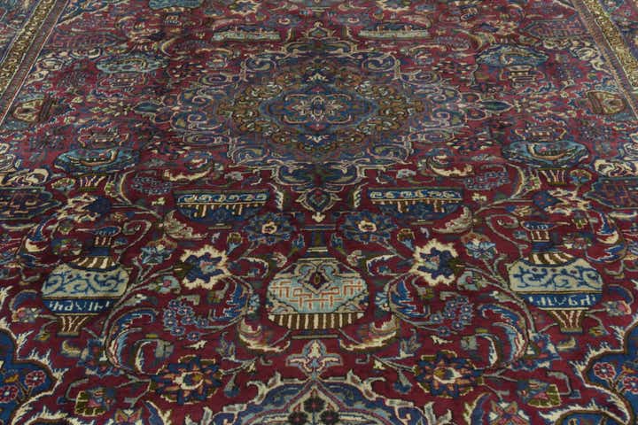 9' 9 x 12' 9 Hand Knotted Kashmar Persian Wool Rug