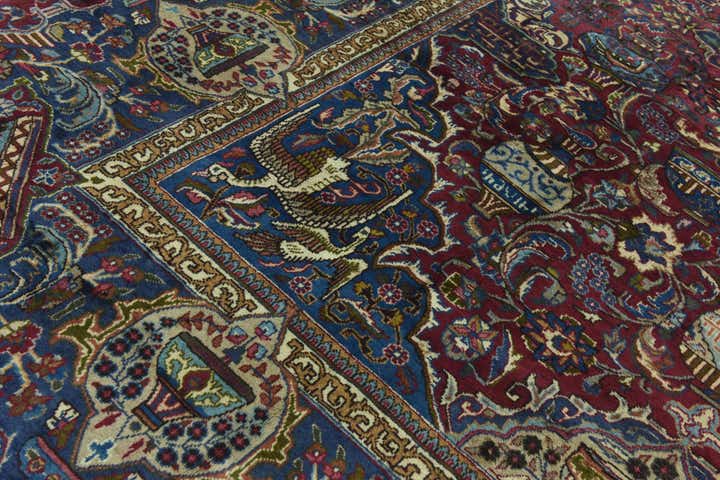 9' 9 x 12' 9 Hand Knotted Kashmar Persian Wool Rug