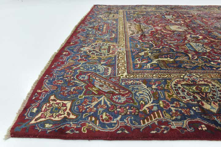 9' 9 x 12' 9 Hand Knotted Kashmar Persian Wool Rug