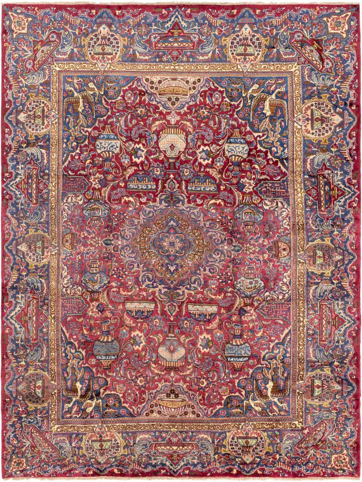 9' 9 x 12' 9 Hand Knotted Kashmar Persian Wool Rug