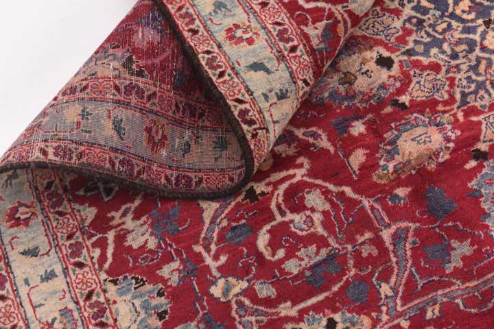 6' 10 x 9' 6 Hand Knotted Kashmar Persian Wool Rug