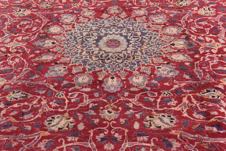 6' 10 x 9' 6 Hand Knotted Kashmar Persian Wool Rug
