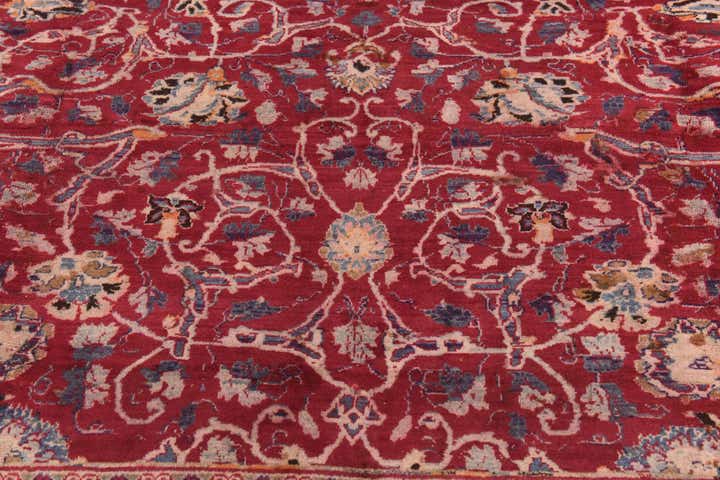 6' 10 x 9' 6 Hand Knotted Kashmar Persian Wool Rug