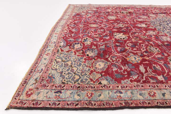 6' 10 x 9' 6 Hand Knotted Kashmar Persian Wool Rug