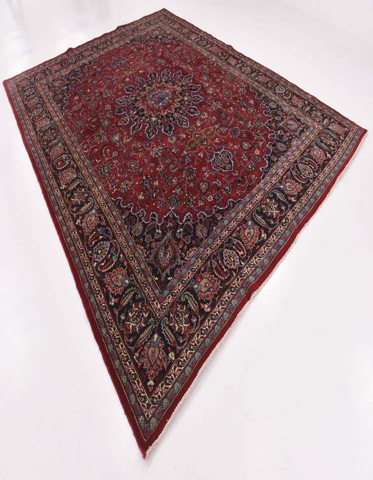 Detail image of 9' 9 x 12' 5  Hand Knotted Kashmar Persian Wool Rug