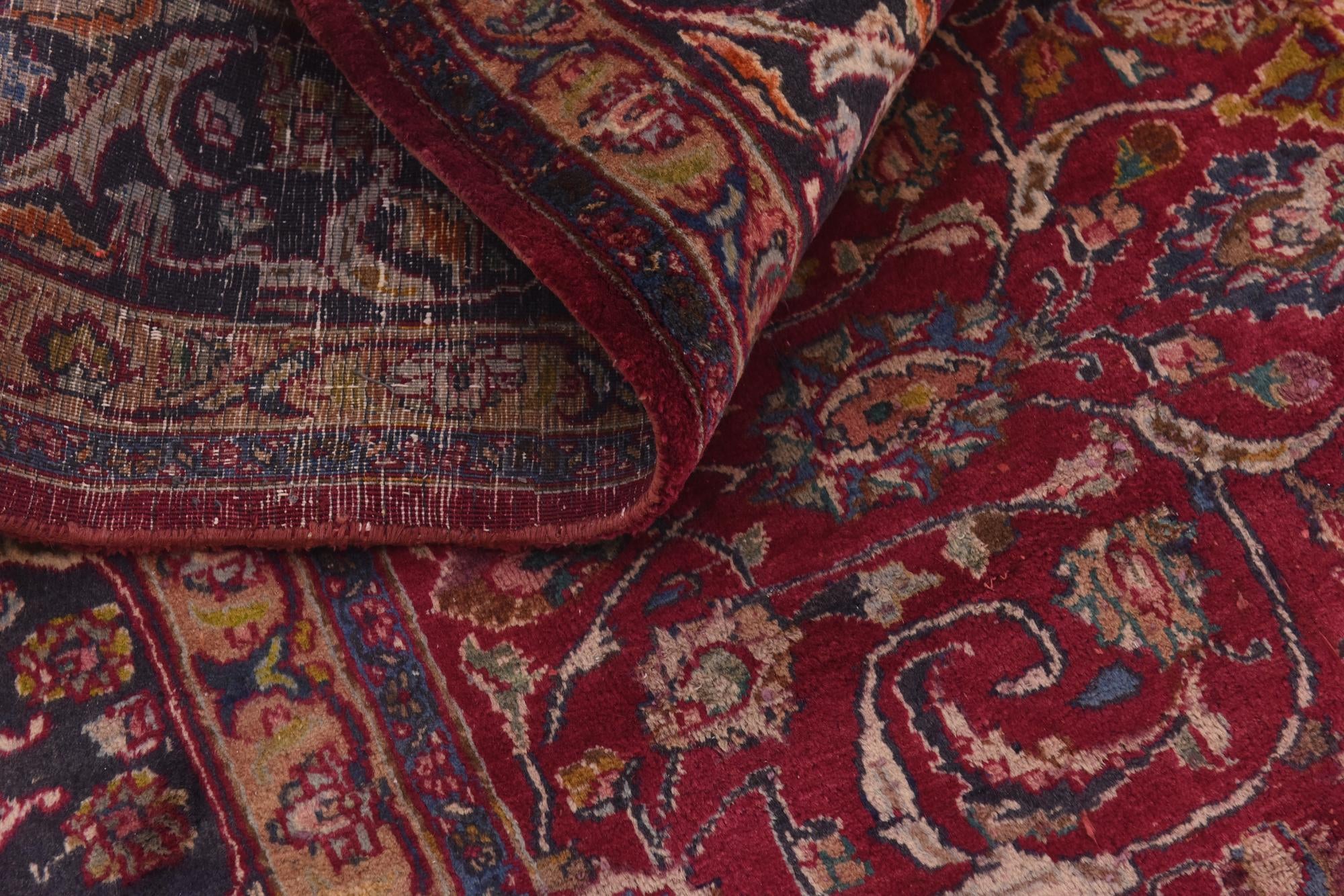 9' 9 x 12' 10 Hand Knotted Kashmar Persian Wool Rug