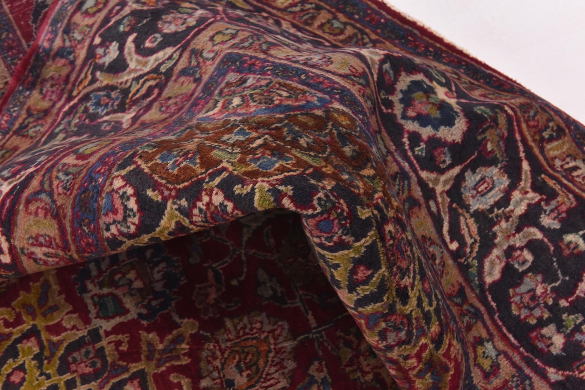 9' 9 x 12' 10 Hand Knotted Kashmar Persian Wool Rug